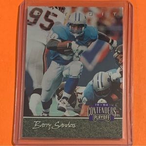 Barry Sanders #2 1994 Playoff Contenders Football Trading Card
